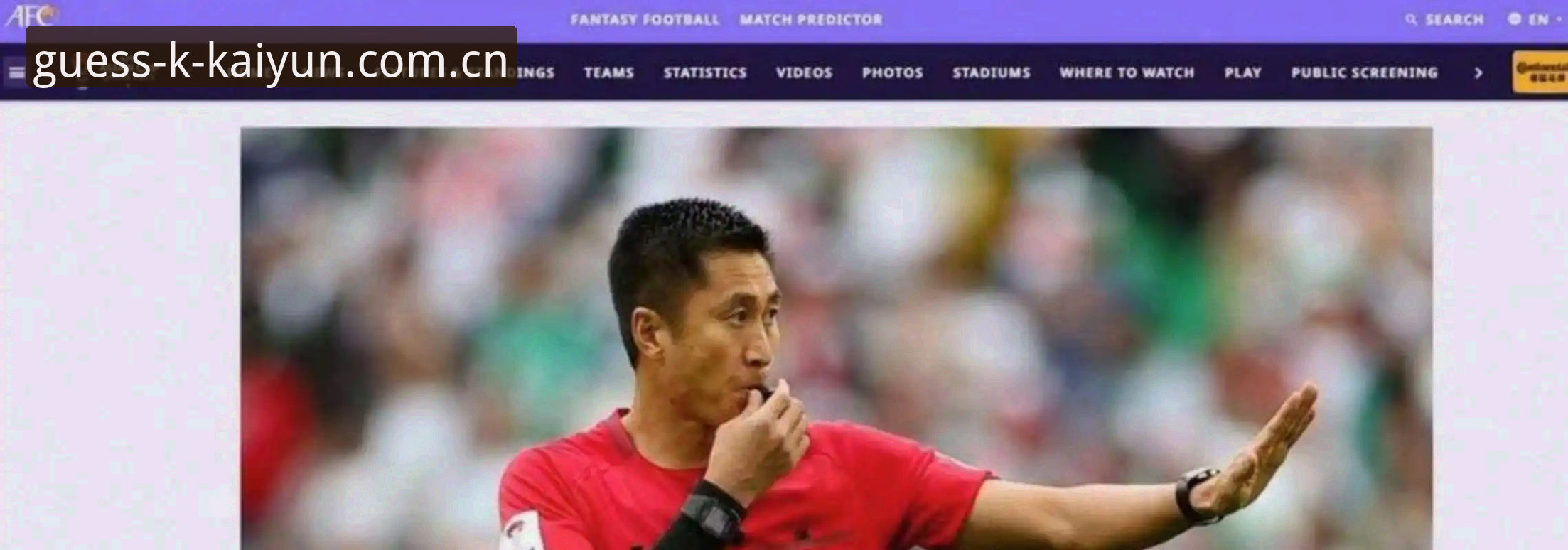 开云竞猜软件中国官方主页赛事数据安装失败 马宁世界杯执裁前的真心话——裁判与观众关系的深度解读